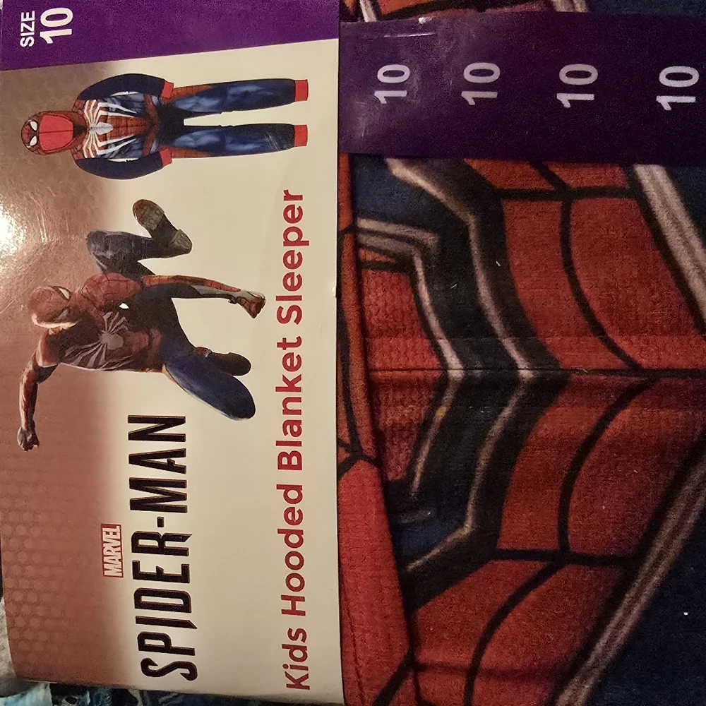 🕷️🕸️Spider-Man Kids Hooded Blanket Sleeper🕸️🕷️